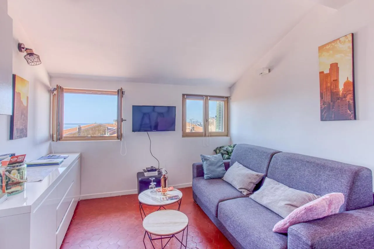 니스 Gilly 4 - Exceptional 2Beds, Sea View, Modern,A/C, Old Town 아파트 0*,  프랑스